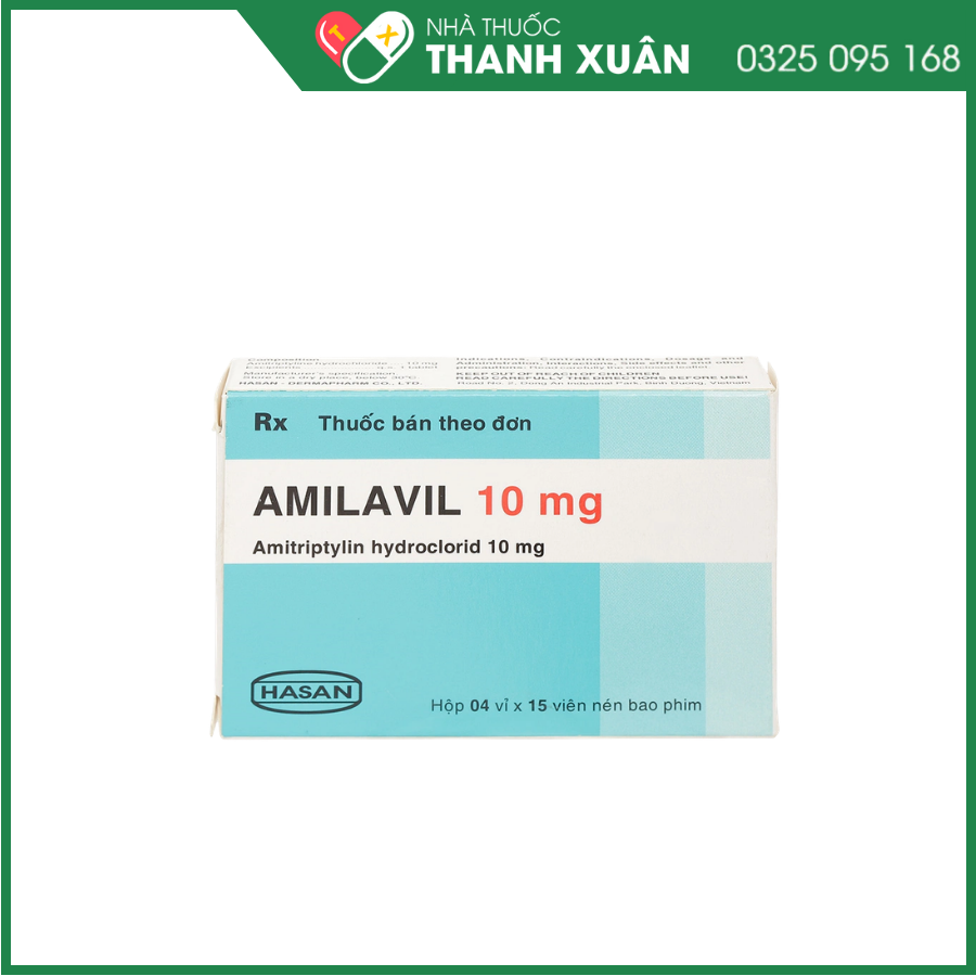 Amilavil 10mg điều trị trầm cảm, đau dây thần kinh